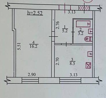 Продажа 1-комнатной квартиры 33 м², Леси Украинки ул.