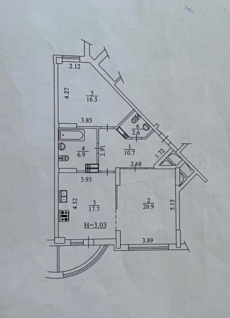 Аренда 2-комнатной квартиры 78 м², Вячеслава Черновола ул., 29А