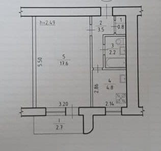 Продаж 1-кімнатної квартири 31.6 м², Засумська вул.