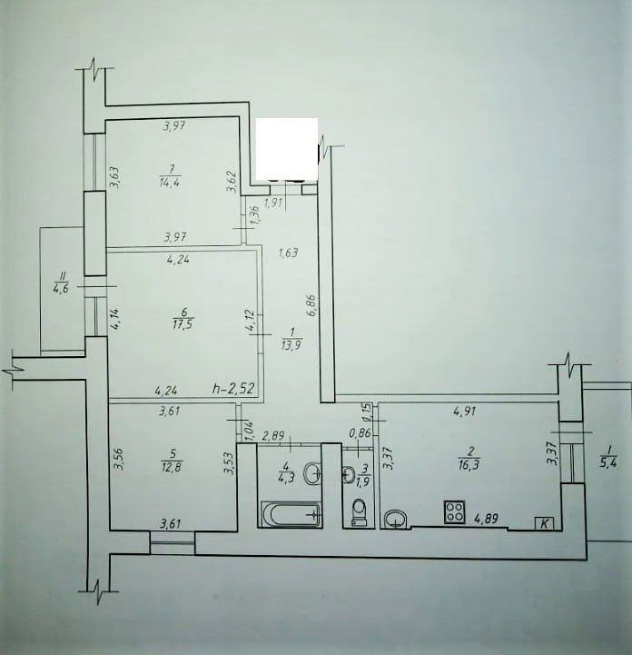 Продаж 3-кімнатної квартири 91 м², Михайла Лушпи просп.