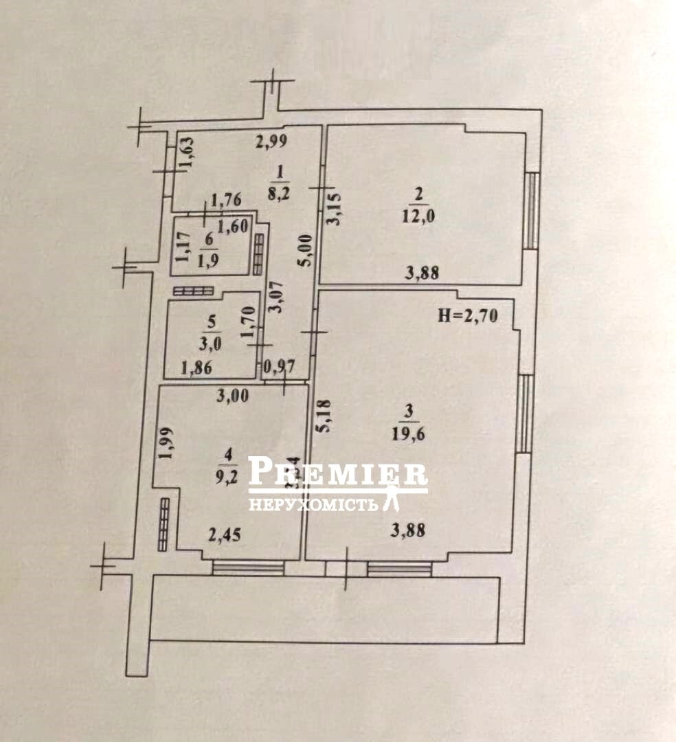 Продаж 2-кімнатної квартири 60 м², Семена Палія вул.