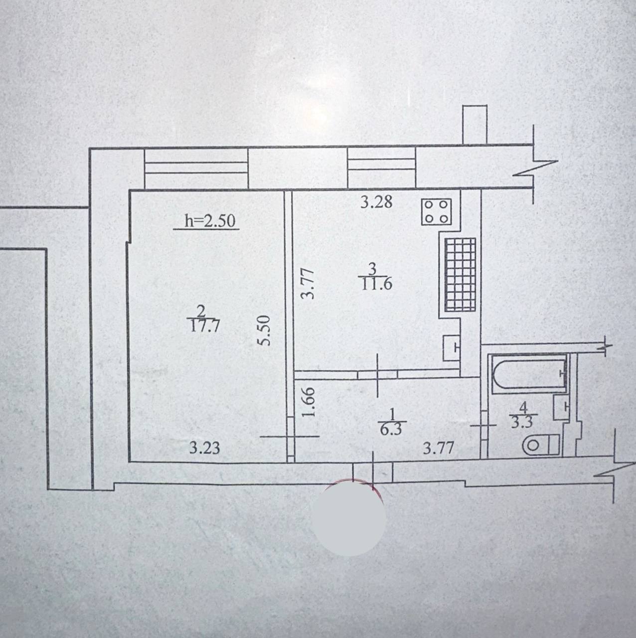 Продажа 1-комнатной квартиры 38.9 м², Ковпака ул.