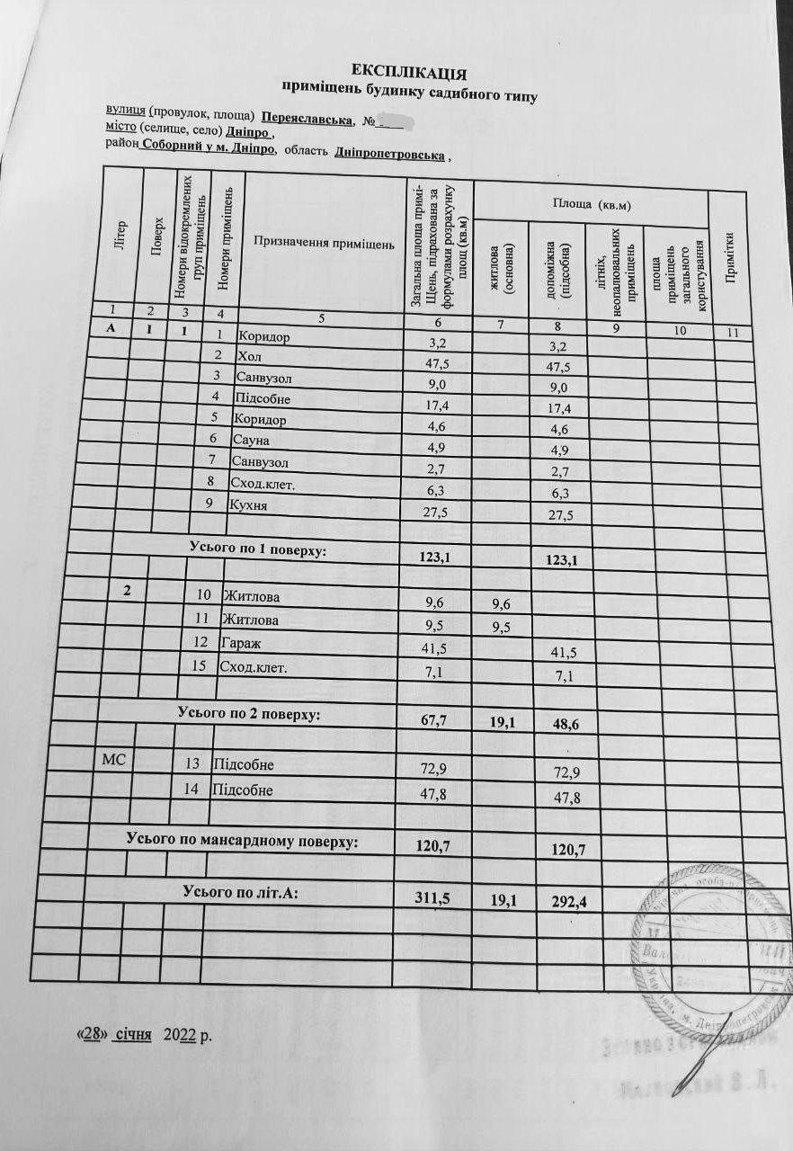 Продажа дома 311 м², Переяславская ул.