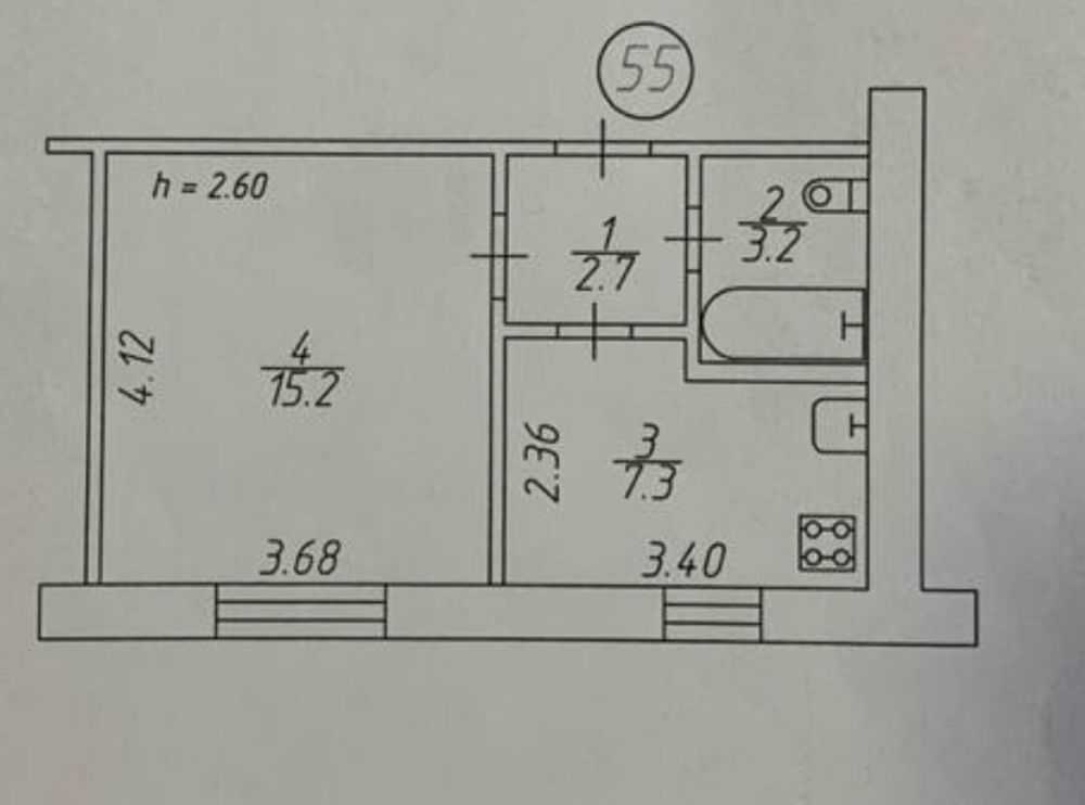 Продаж 1-кімнатної квартири 30 м², Гетьмана Полуботка вул.