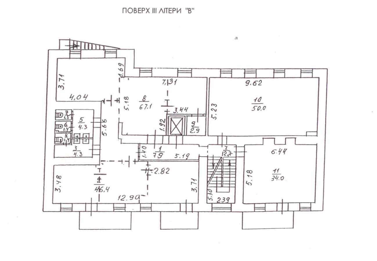 Аренда офиса 1100 м², Контрактовая пл.