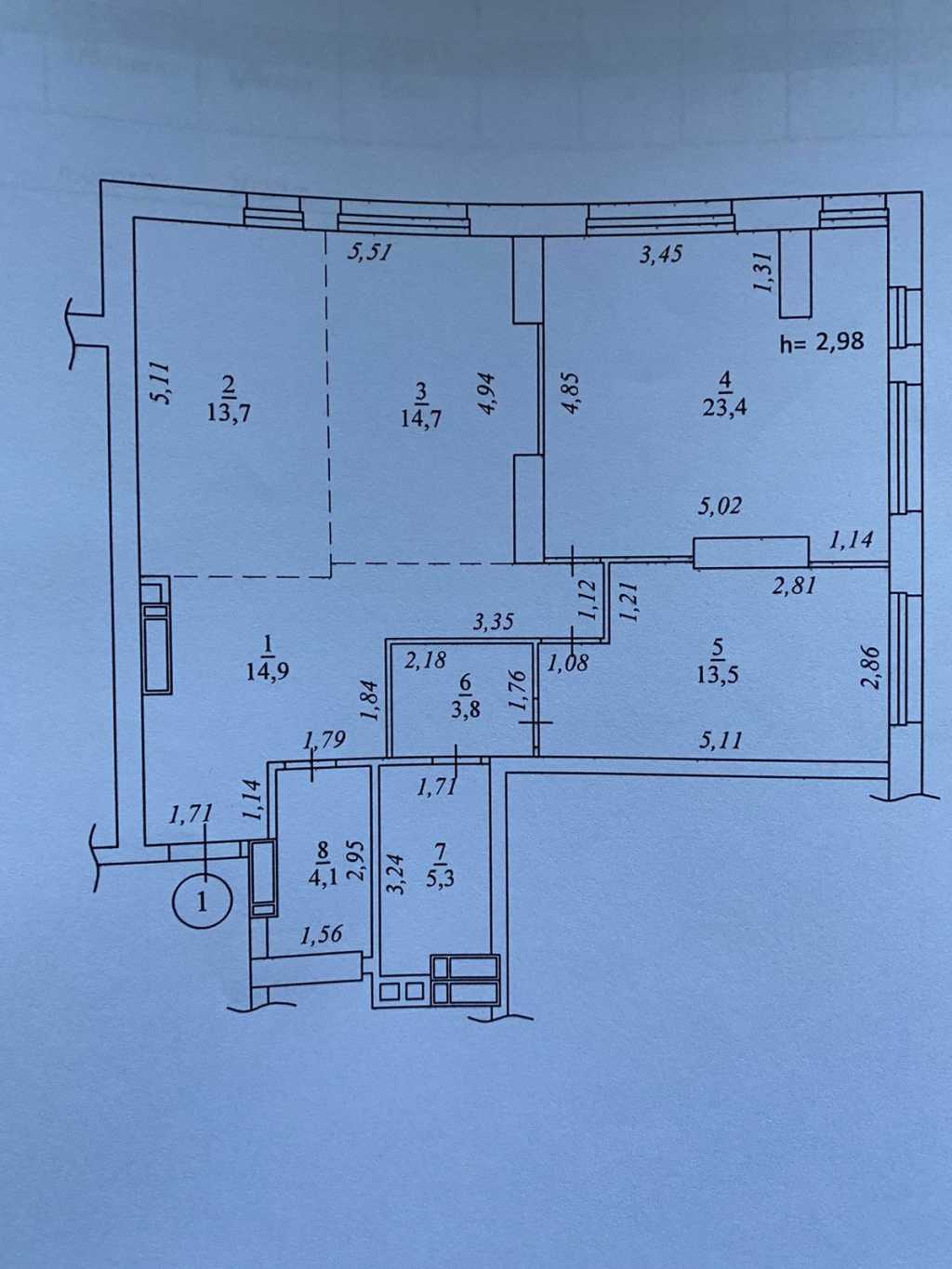 Продаж 3-кімнатної квартири 91 м², Дегтярівська вул., 17 К1