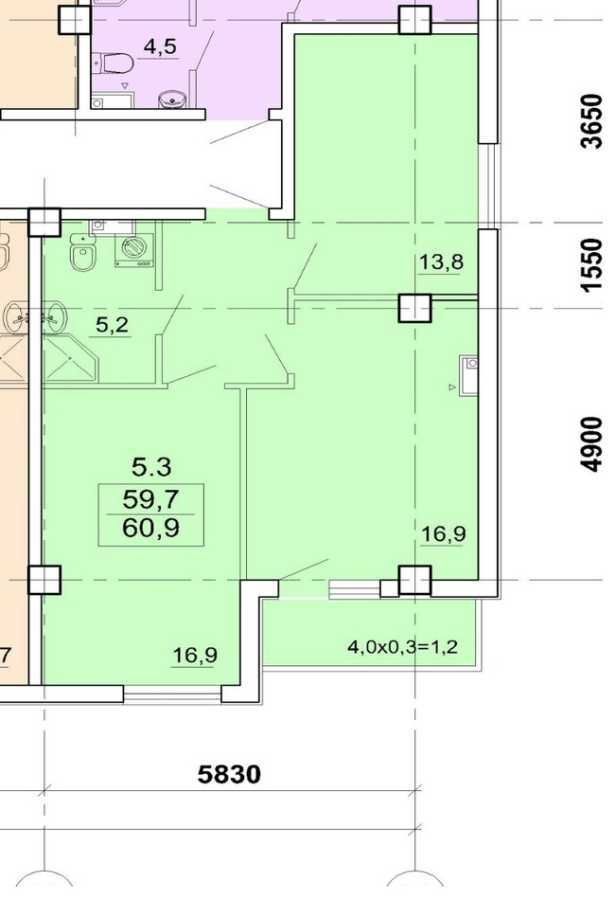 Продажа 2-комнатной квартиры 60.4 м², Карантинная ул., 22