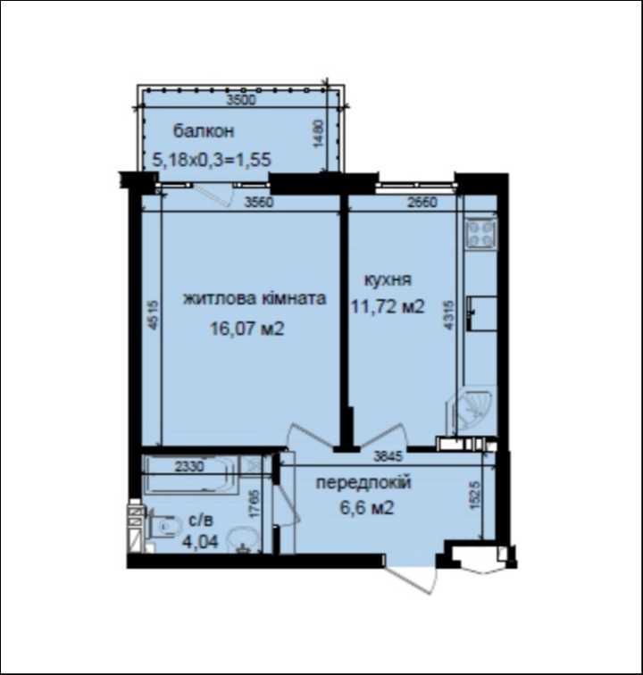 Продажа 1-комнатной квартиры 41 м², Метрологическая ул., 107