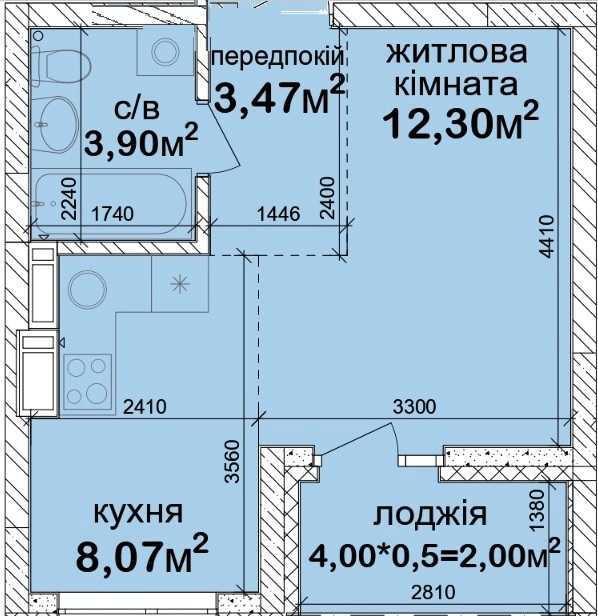 Продажа 1-комнатной квартиры 31 м², Академика Заболотного ул., 148