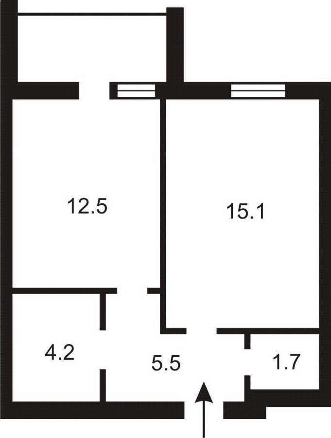 Продаж 1-кімнатної квартири 41 м², Академіка Кіпріанова вул., Лебедєва, 1/8