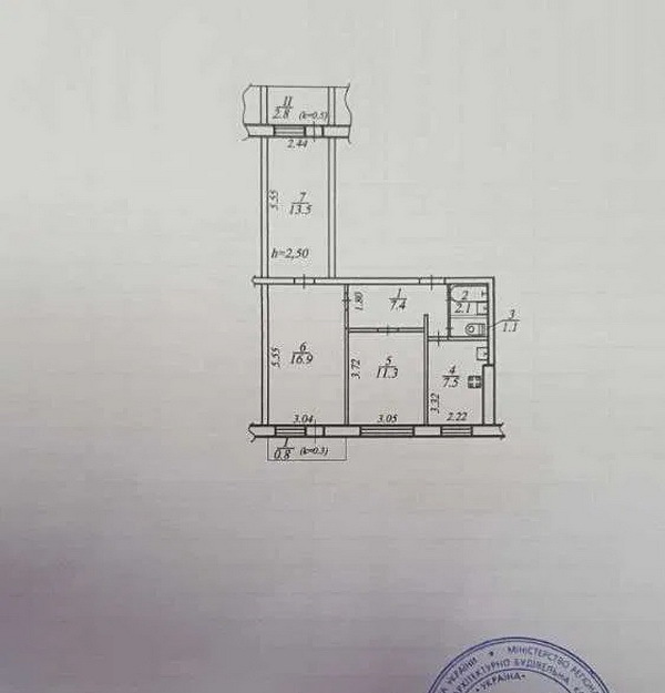 Продаж 3-кімнатної квартири 63.4 м², Героїв просп., 9