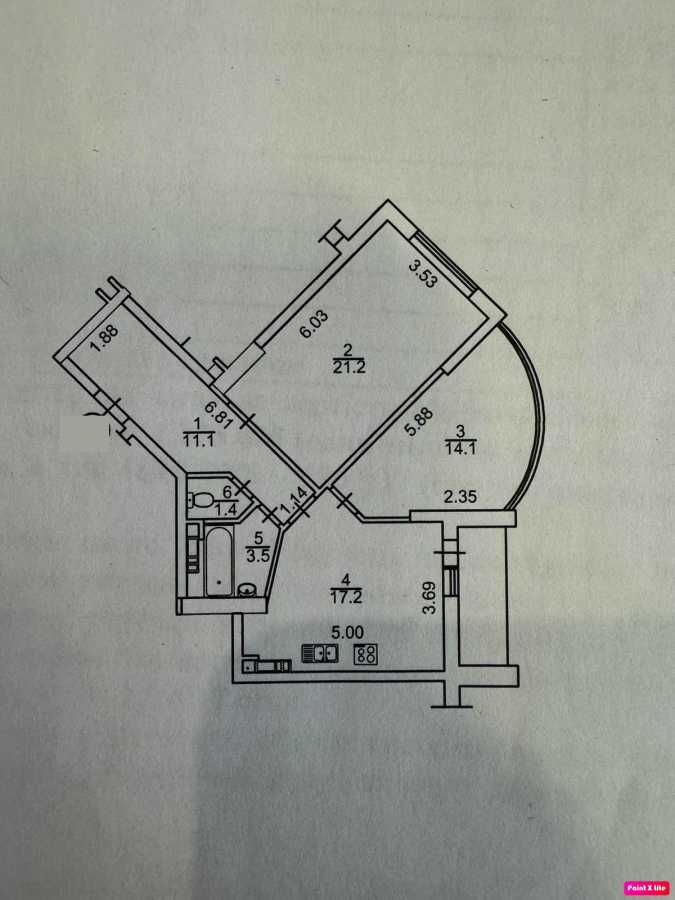 Продаж 2-кімнатної квартири 70.6 м², Михайла Максимовича вул., 3д