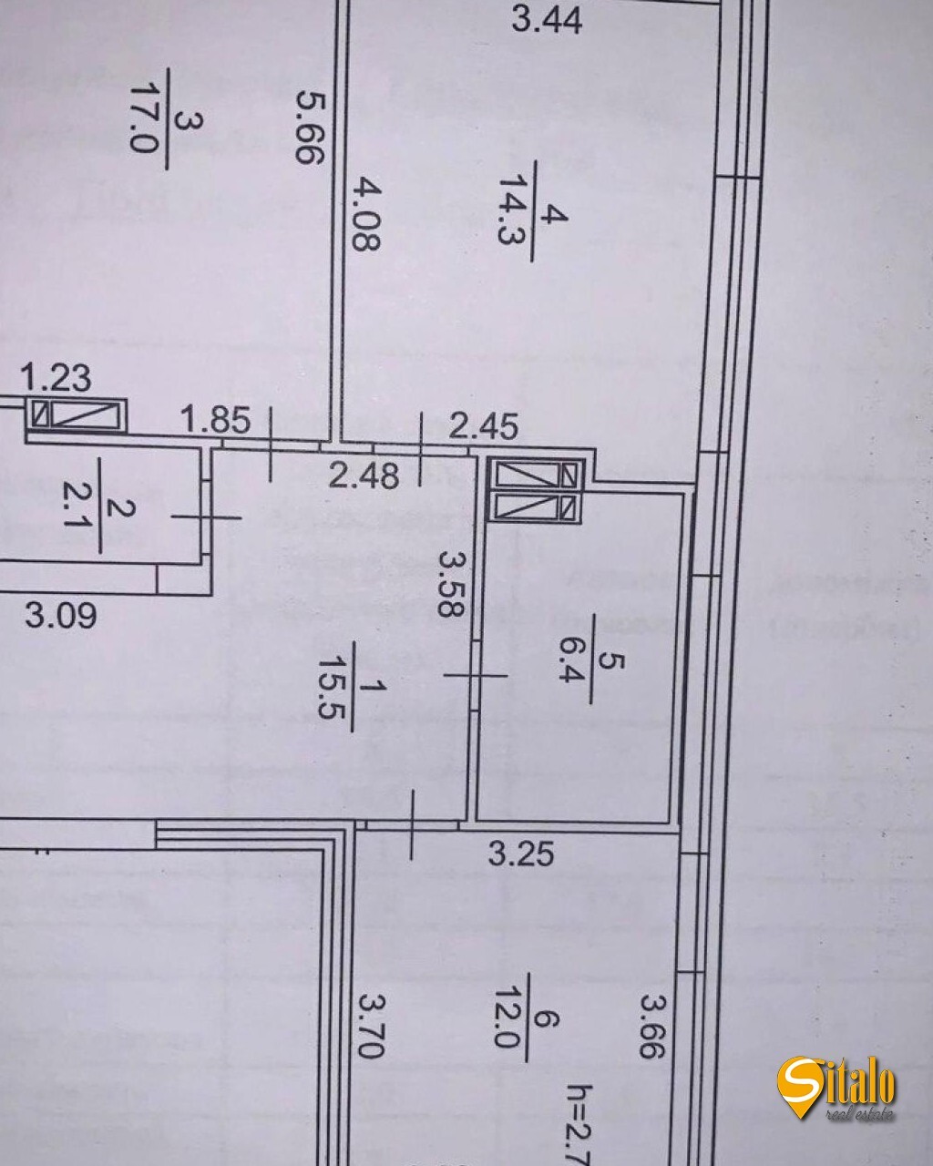 Продажа 2-комнатной квартиры 71 м², Тираспольская ул., 54