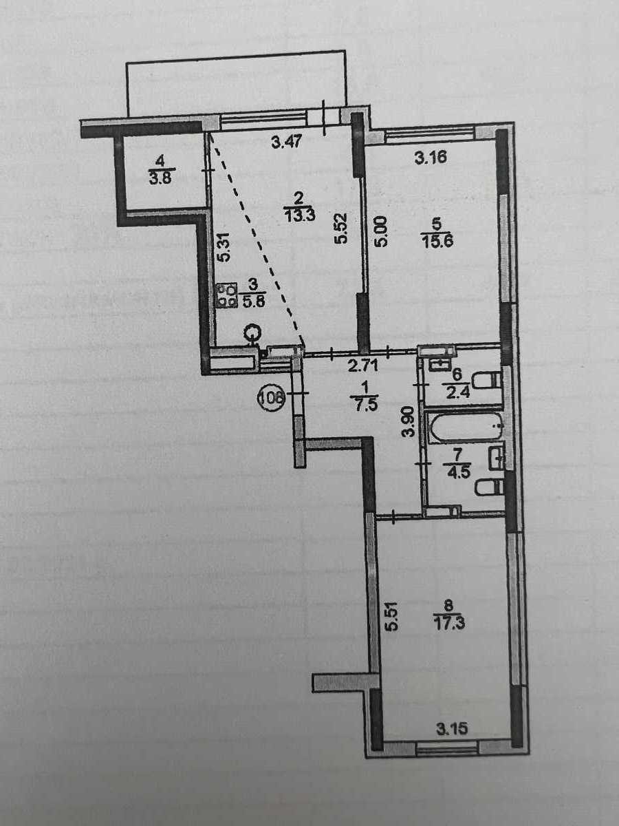 Продаж 3-кімнатної квартири 72.5 м², Квітки Цісик вул., 32