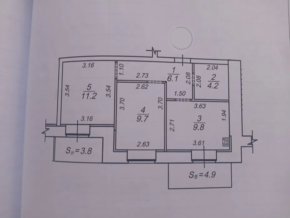 Продажа 2-комнатной квартиры 49.7 м², Луганская ул.