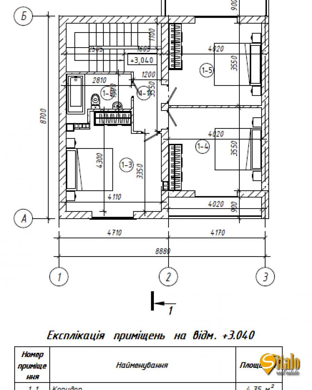Продажа дома 110 м², 1-я Озерная ул.