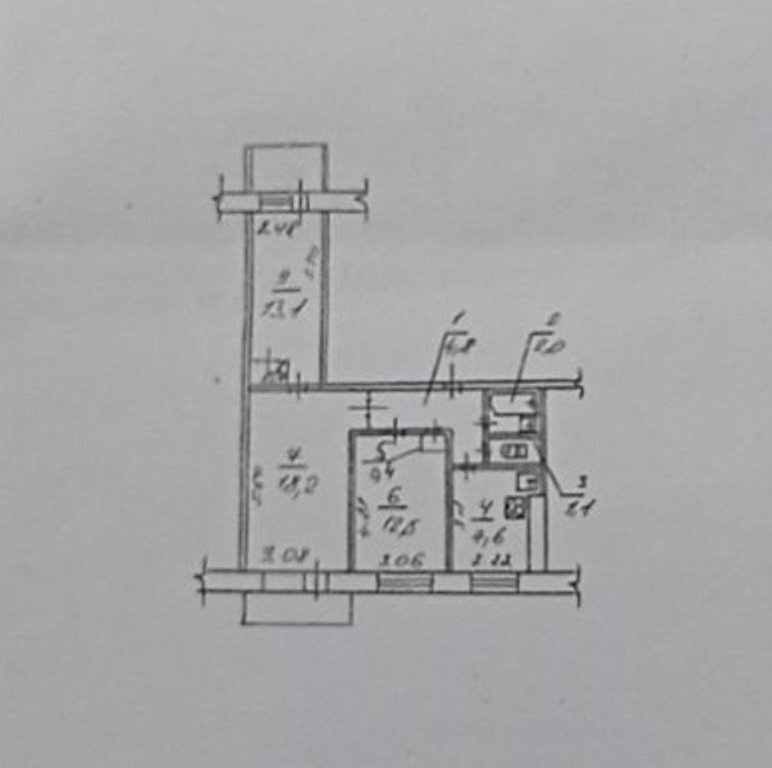 Продажа 3-комнатной квартиры 63 м², Генерала Захарченко ул.