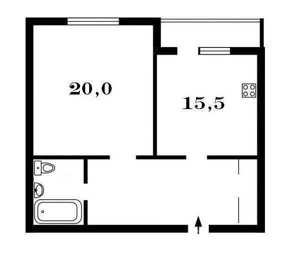 Аренда 1-комнатной квартиры 48 м², Академика Булаховского ул., 5Д