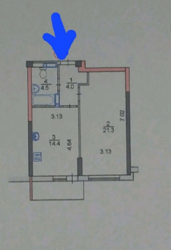 Продаж 1-кімнатної квартири 45 м², Володі Дубиніна вул., 2