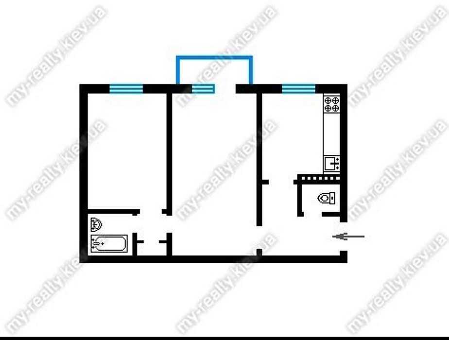 Продажа 2-комнатной квартиры 40 м², Ветряные Горы ул., 10Д