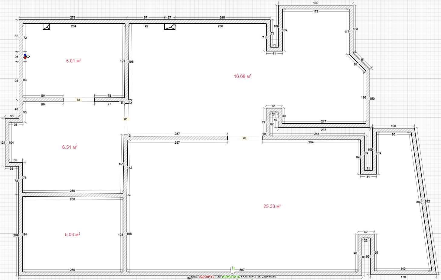 Продаж 1-кімнатної квартири 60 м²