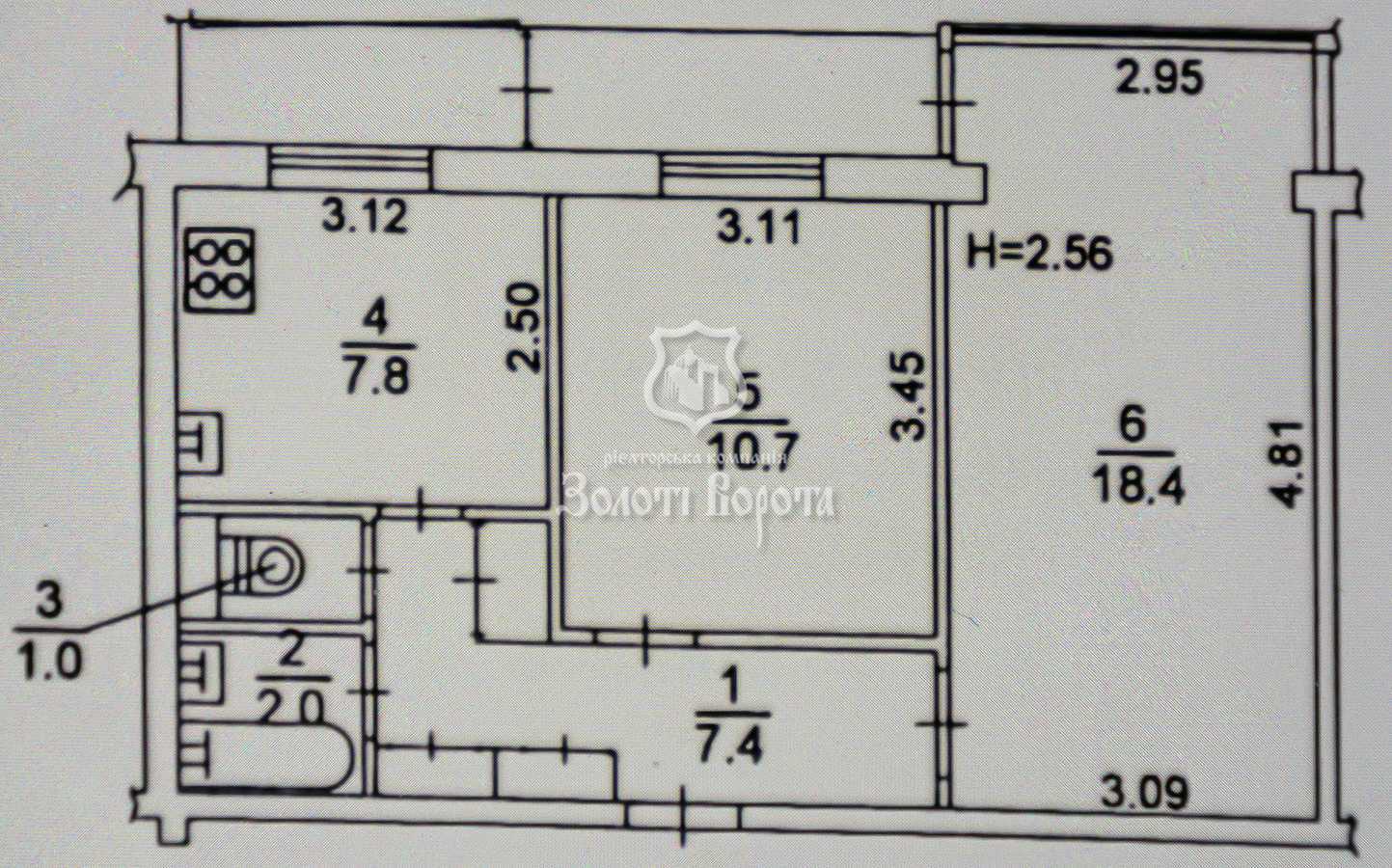 Продаж 2-кімнатної квартири 51 м², Ентузіастів вул., 7/2