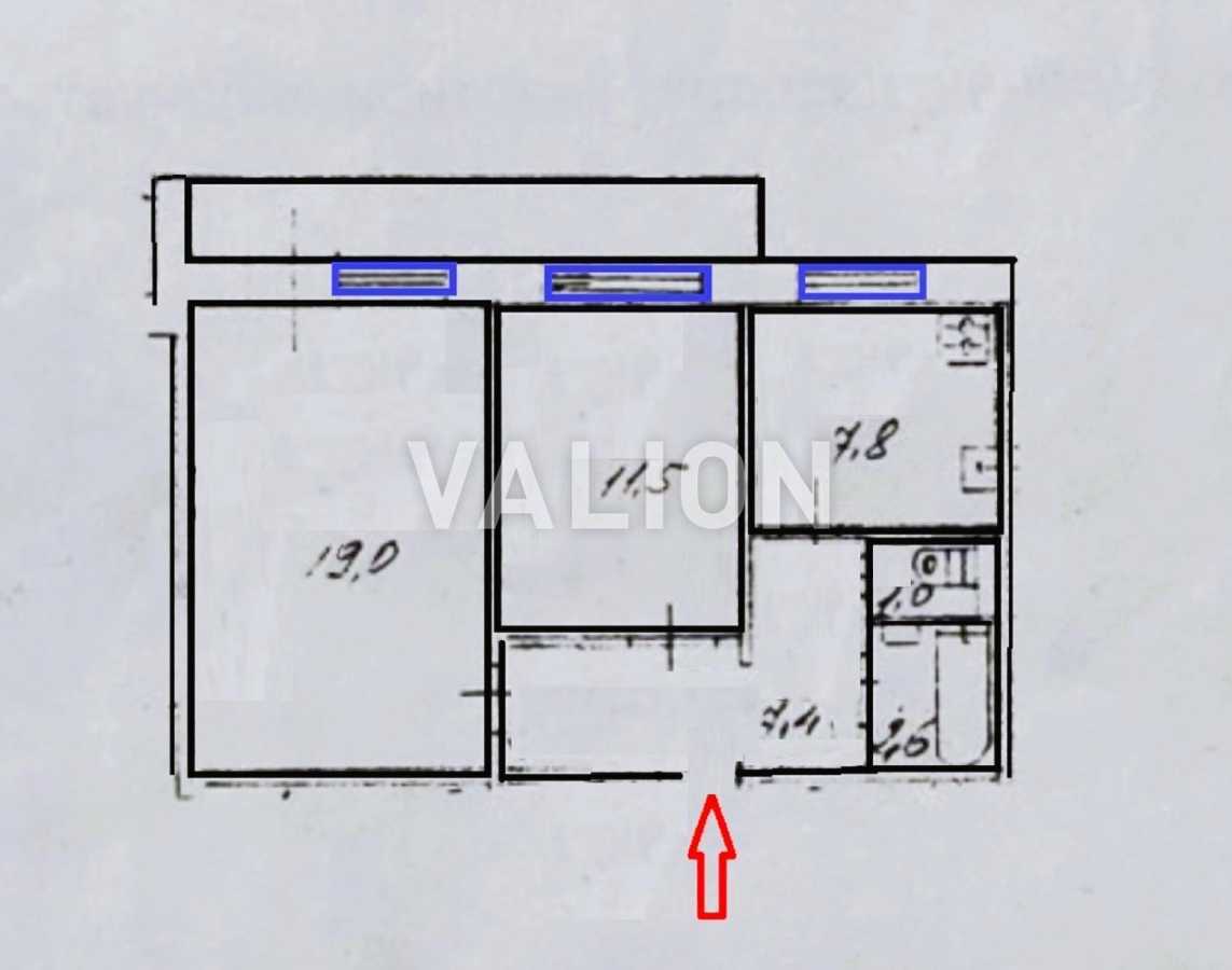 Продажа 2-комнатной квартиры 52 м², Оноре Де Бальзака ул., 79