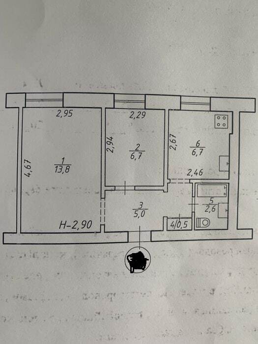 Продажа 2-комнатной квартиры 35.3 м², Ахтырская ул.