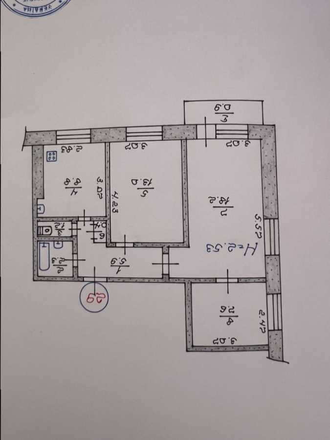 Продаж 3-кімнатної квартири 60 м², Старомостова пл., 2