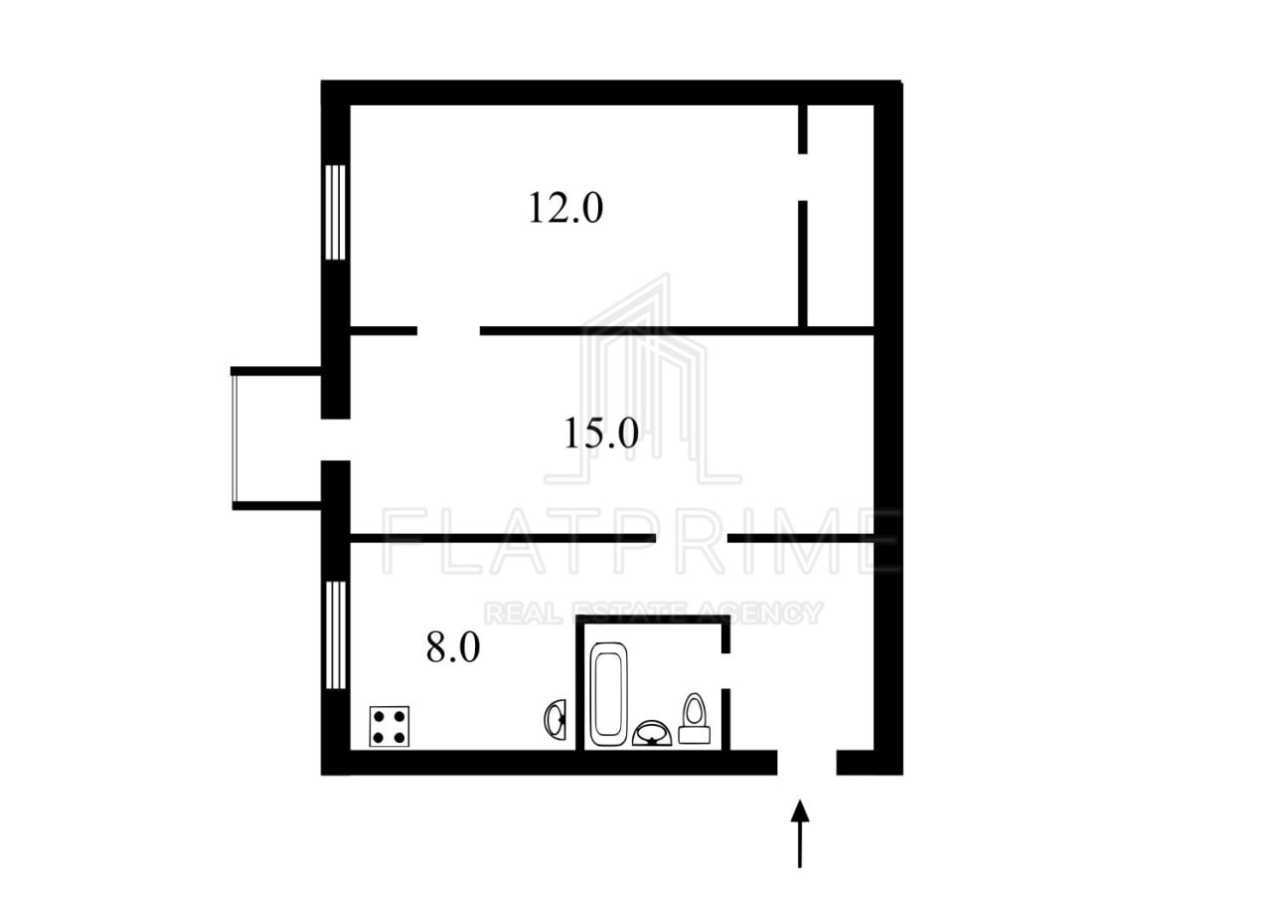 Продажа 2-комнатной квартиры 44 м², Николая Василенко ул., 11