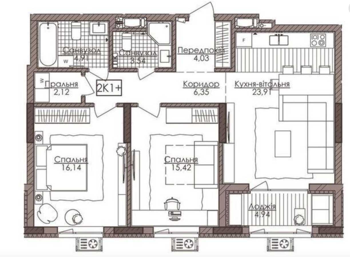 Продажа 2-комнатной квартиры 85 м², Речная ул., 4