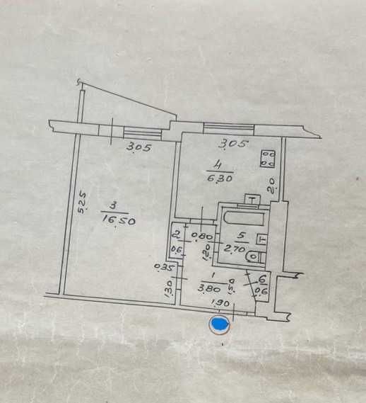 Продажа 1-комнатной квартиры 31 м²