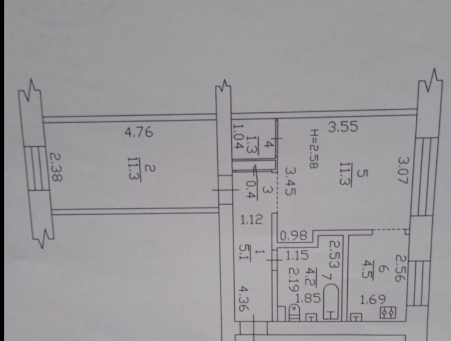 Продажа 2-комнатной квартиры 38 м²