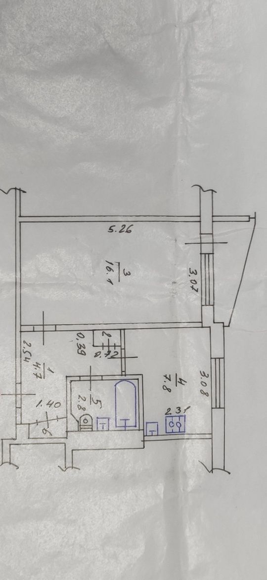 Продажа 1-комнатной квартиры 33 м²