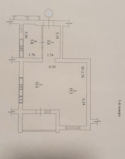 Продажа 1-комнатной квартиры 47 м²