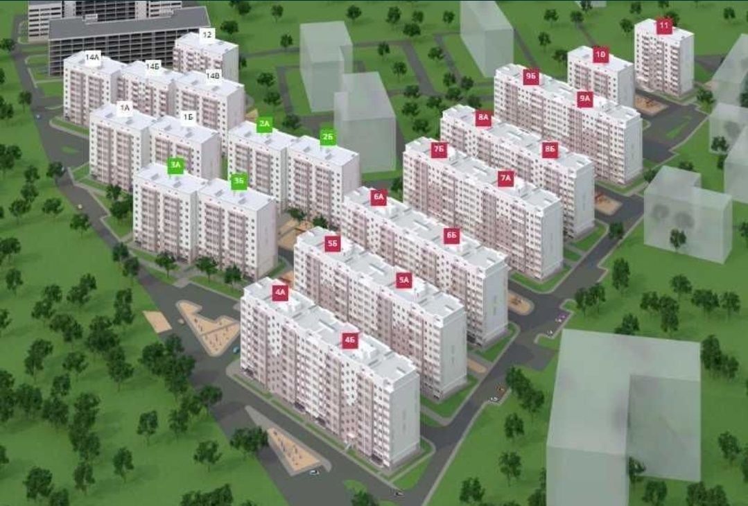 Продажа 1-комнатной квартиры 42 м²