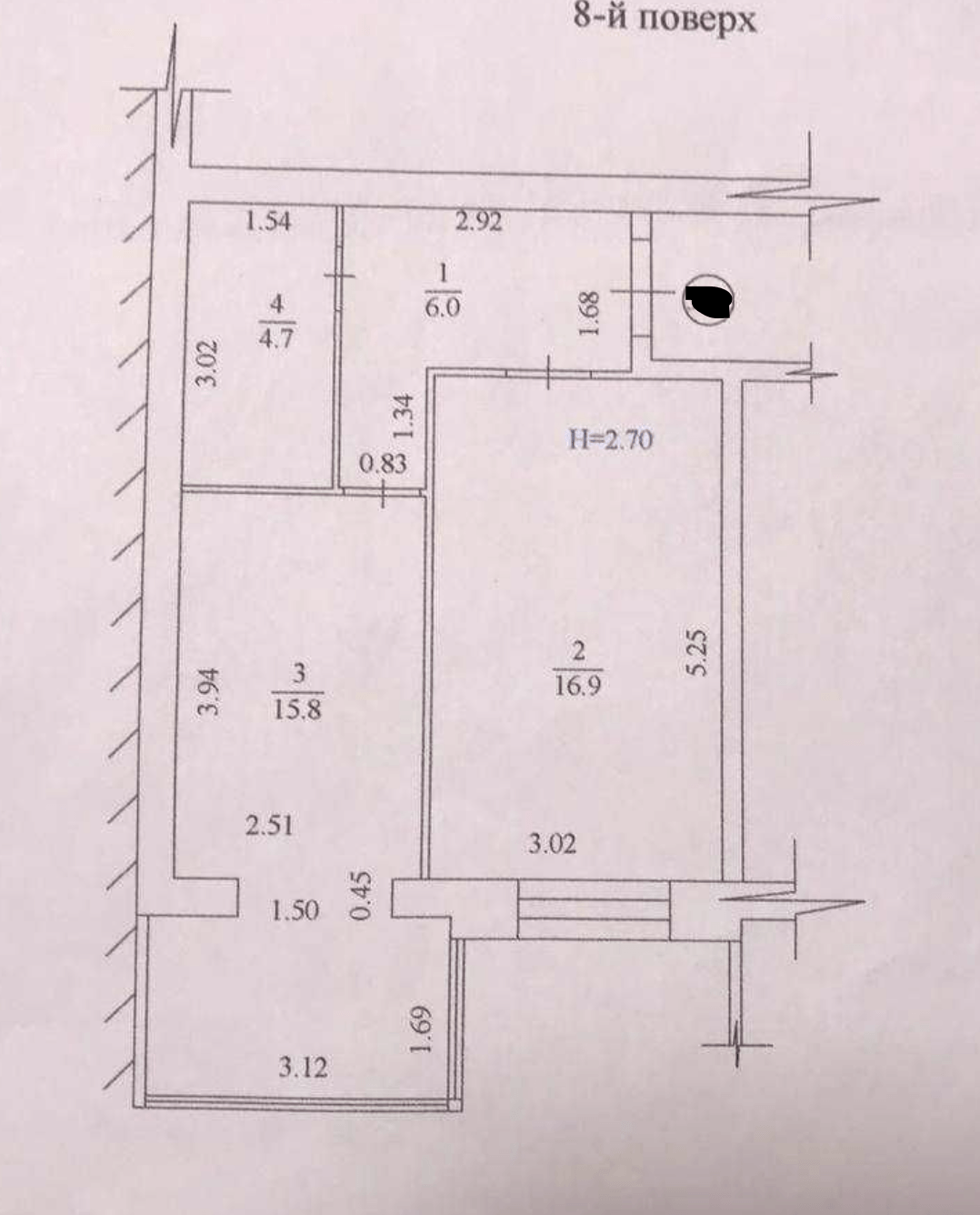 Продажа 1-комнатной квартиры 43 м²