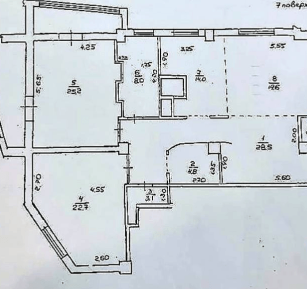 Продаж 2-кімнатної квартири 136 м²