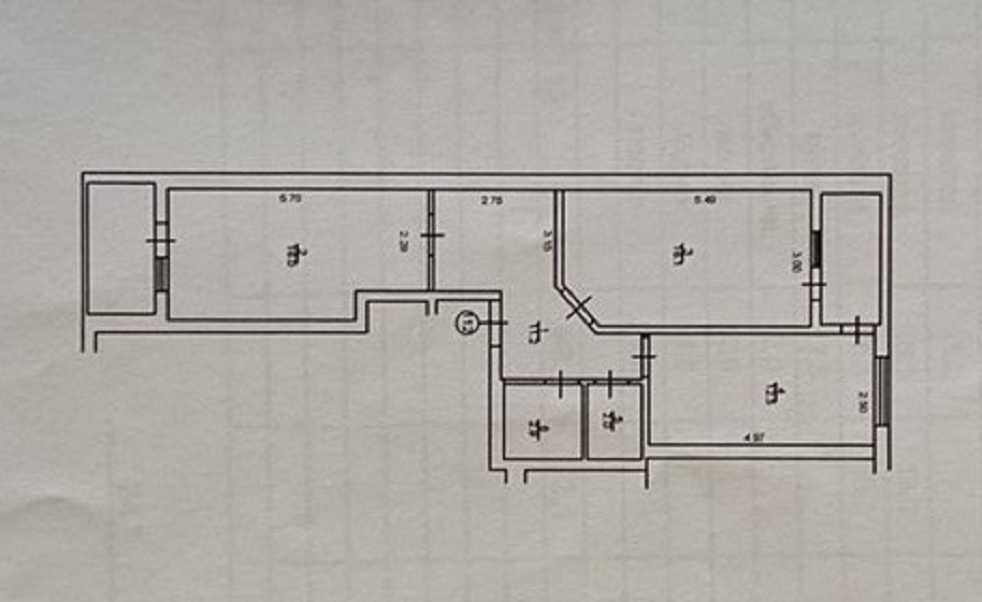 Продажа 2-комнатной квартиры 69 м², Светлая ул., 3Д