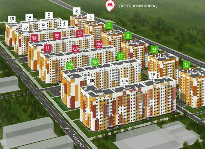 Продаж 1-кімнатної квартири 39 м²