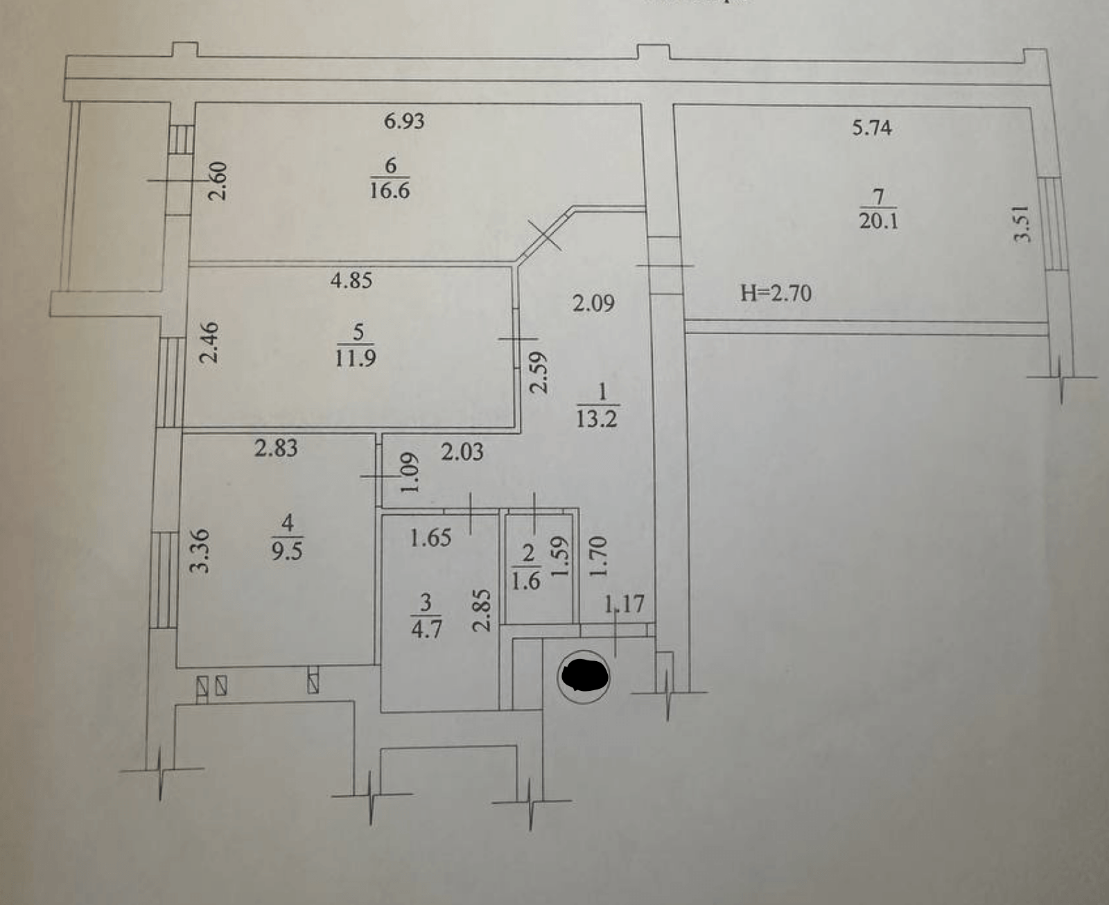 Продажа 3-комнатной квартиры 81 м²