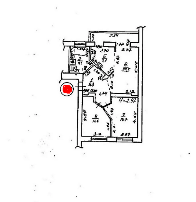 Оренда 3-кімнатної квартири 72 м²