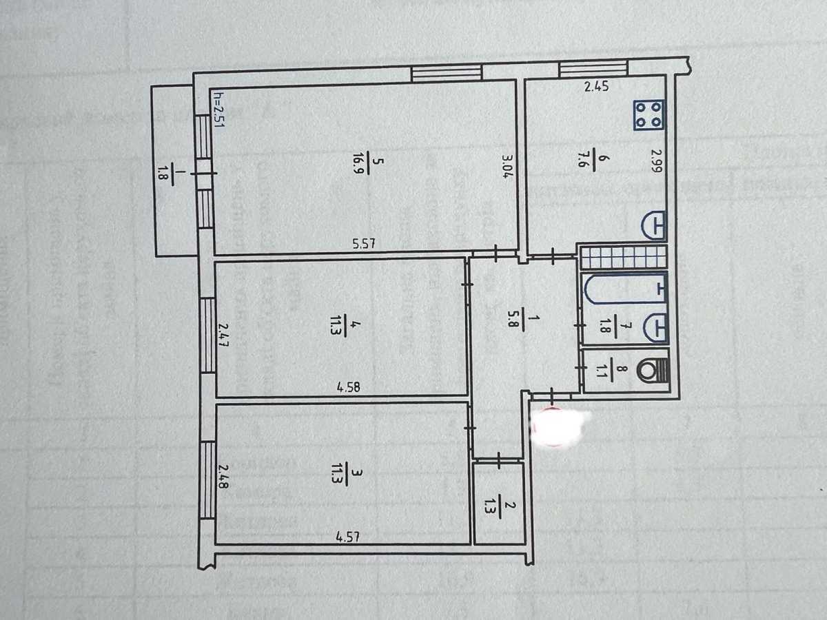 Продажа 3-комнатной квартиры 59 м², Борщаговская ул., 4