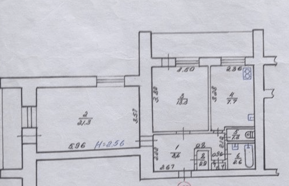 Продажа 2-комнатной квартиры 63 м²