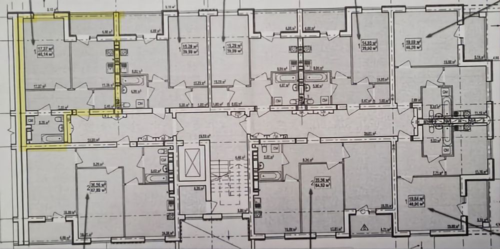 Продаж 1-кімнатної квартири 48 м²