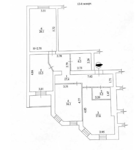 Продаж 2-кімнатної квартири 98 м²