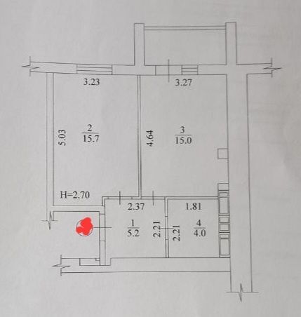 Продажа 1-комнатной квартиры 41 м²