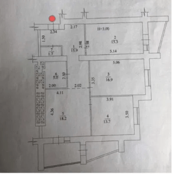 Продажа 3-комнатной квартиры 96 м²