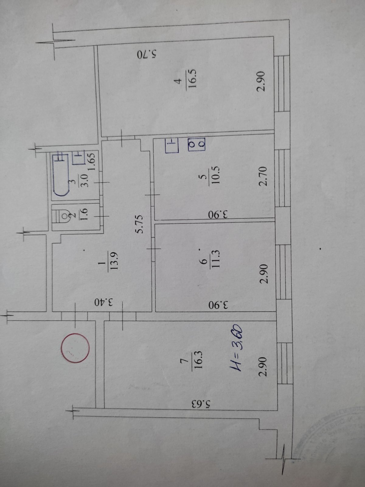 Продаж 3-кімнатної квартири 73 м²