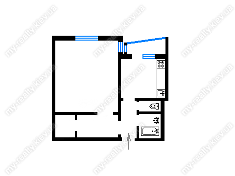 Продажа 1-комнатной квартиры 34 м², Голосіївский Деміївска 45